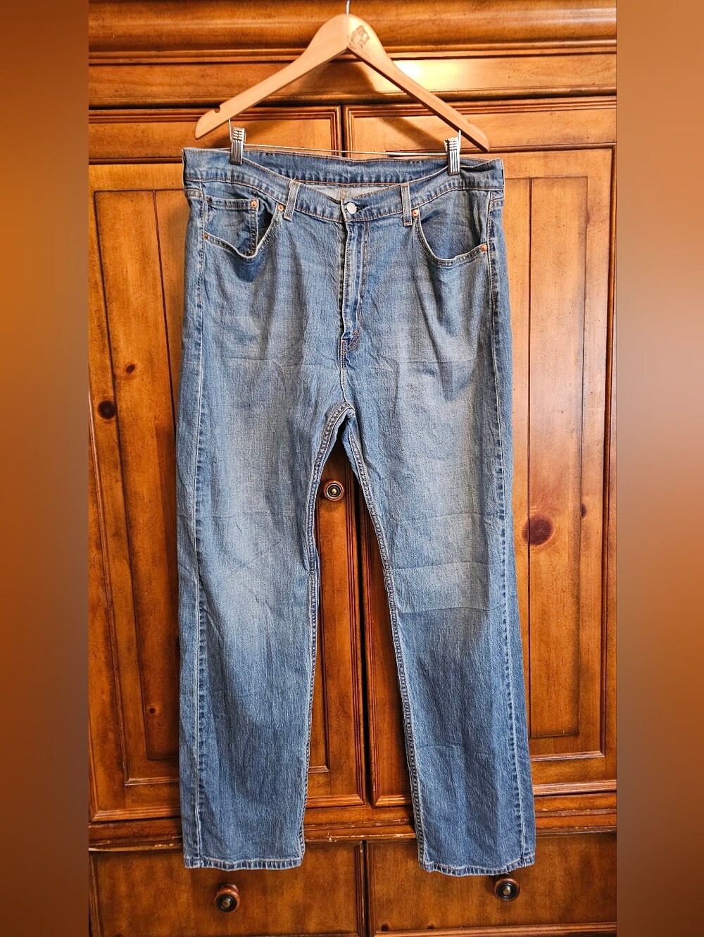 Levi's 505 Men's Light Blue Straight Jeans 38x34